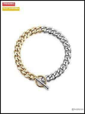Chunky Miami Cuban Link Bracelet Hip-Hop Jewelry for Women Men Stainless Steel
